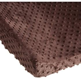 Carters Super Soft Dot Changing Pad Cover, ChocolateCarters Super Soft Dot Changing Pad Cover