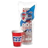 Dart 16ERL24 18oz Plastic Cups Etchable Party 24 PK Red