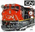 Canadian National C44-9W Railroad Train T-Shirt Tee Shirt