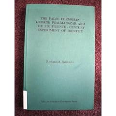 The False Formosan: George Psalmanazar and the Eighteenth-century Experiment of Identity