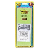 Post-it® Super Sticky Multi-Color Word Strips, Quad, 8-1/4x3, 5 50-Sheet Pads