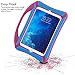 VAKOO iPad Mini 3 2 1 Case Kids Proof Shockproof Drop Proof Soft Silicone Portable Light Weight Handle Case Cover for iPad Mini 3, iPad Mini Retina Display and iPad Mini (Pink/Blue)