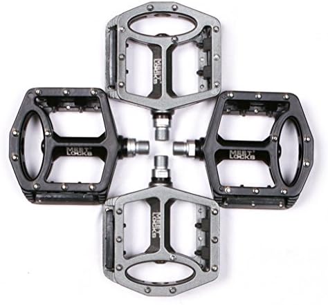 Promotion:meetlocks Bike Pedal, Injection Aluminum Body, Cr-mo CNC Machined 9/16" Screw Thread Spindle, Ultral Du/sealed Bearing.