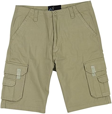 Men's Double Pocket Twill Cargo Shorts