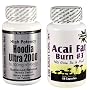 Combo ACAI Fat Burn #3 and Hoodia Ultra 2000 Diet Pill with Green Tea, Grapefruit, Apple Cider, and more for Weight Loss and 2000mg of pur Hoodia Gordonii