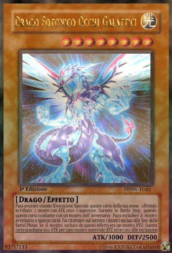 Carta yu gi oh drago fotonico occhi galattici