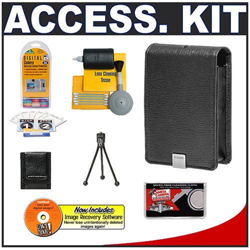 Canon PowerShot PSC-1000 Deluxe Leather Case (Grey) + Accessory Kit for SD750, SD770 IS, SD780 IS, SD790 IS, SD850 IS, SD870 IS, SD880 IS, SD940 IS, SD960 IS, SD970 IS, SD980IS, SD1000, SD1100 IS & SD1200 IS Canon PowerShot PSC-1000 Deluxe Leather Case (Grey) + Accessory Kit for SD750, SD770 IS, SD780 IS, SD790 IS, SD850 IS, SD870 IS, SD880 IS, SD940 IS, SD960 IS, SD970 IS, SD980IS, SD1000, SD1100 IS & SD1200 IS