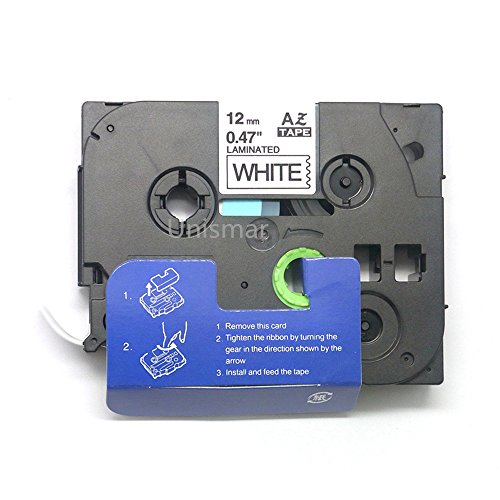 Unismar 1 Pack Compatible TZe-231 TZe231 TZ-231 TZ231 Laminated Tape Black on White 12mm (1/2