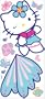 RoomMates RMK1083GM Hello Kitty Peel & Stick Giant Wall Decal