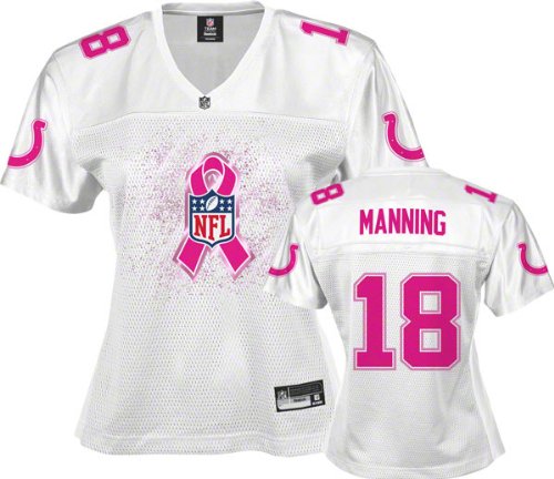 Reebok Indianapolis Colts Peyton Manning 2011 Breast Cancer Awareness Fashion Jersey Small