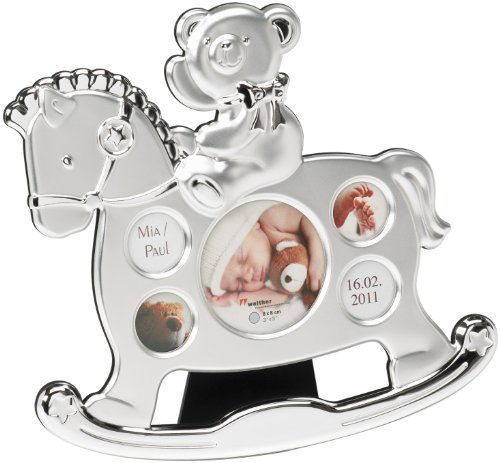 Walther TB100S Toys Baby Portraitrahmen Schaukelpferd, silber Preisvergleich