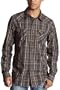 Ben Sherman Men's "Prime" Long Sleeve Woven Shirt,Wild Chestnut,Medium