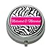 Graphics and More Medicated & Motivated - Zebra Print Pill Case Trinket Gift Box
