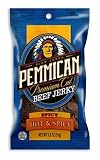 Pemmican Premium Cut Beef Jerky, Hot & Spicy, 2-Ounce Individually Wrapped Sticks in 6-Count Boxes (Pack of 2)