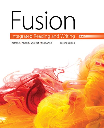 Fusion: Integrated Reading and Writing, Book 1