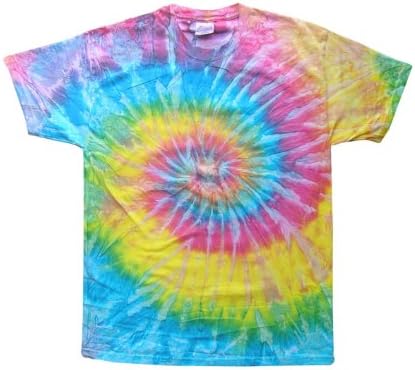 Adult Swirl Tie-Dyed Cotton Tee (Saturn Swirl) (Large)