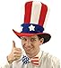 Forum Novelties Men's Uncle Sam Velvet Adult Top Hat