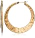 Lucky Brand Large Twisted Gold-Tone Hoop Earrings