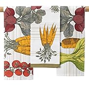 3 Garden Vegetable Tea Towels