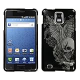 Skull Wing 2D Silver Hard Protector Case Cover For Samsung Infuse 4G
