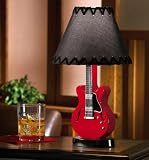 Red Hot Electric Guitar Lamp by Collections Etc