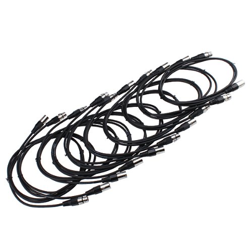Set of 10, 6FT Microphone Cables XLR male to XLR female