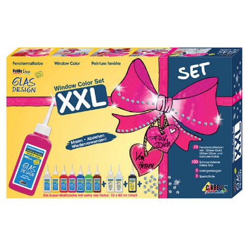 Glas-Design Window-Color-Set 'XXL', 10 Farben