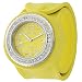 Geneva Women's Platinum Silicone Slap Watch
