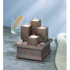 Tealight Pillar Water Fountain - Style 36436