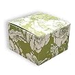 Green Toile - One Piece Gift Boxes (3" x 3" x 2")