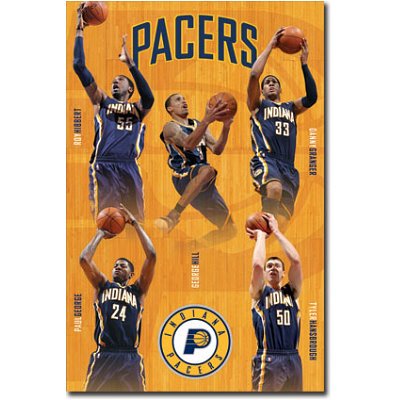 (22x34) Indiana Pacers Team Sports Poster