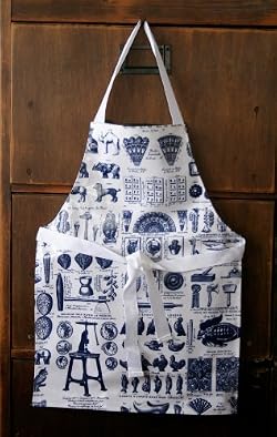 Rococo Print Child's Oilcloth Apron