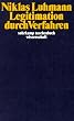 Legitimation durch Verfahren (suhrkamp taschenbuch wissenschaft)