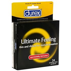 Durex Ultimate Feeling Spermicidally Lubricated Latex Condoms (24 Condoms) by Durex
