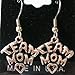 Pewter Team Mom Earrings