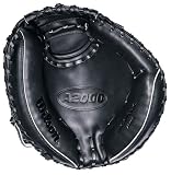 Wilson A2403 PSCMT 34 2-Piece Web Finger Shield Black Catchers Mitt