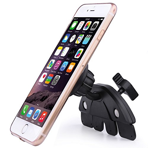 Esonstyle Universal Adjustable CD Player Slot Magnetic Mobile Phone Car Mount Holder With 360 Rotating Magnet Stand Bracket for iPhone 6 6+ 5S, 5C, 5, 4S, 4, iPod touch, Samsung Galaxy S6, S5, S4, Note 3, Nokia Lumia 920, LG Optimus G, HTC One X, S, M7 and other smartphone (CD Player Slot holder)
