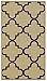 Rubber Backed Runner Rug, 22 x 60 inch, Trellis Light Beige, Non Slip, Kitchen Rugs and Mats
