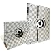 iPad 2/3 360° Stylish Rotating Magnetic Leather Case Smart Cover (White/Gray) With Swivel Stand
