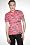 Live Short Sleeve Mini Pique Polo With Irregular Stripe Print