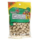 Snak King Natural Style Pistachios, 3.5-Ounce Bags (Pack of 24)