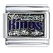 Nba Sacramento Kings Glitter Licensed Sports Italian Charms Bracelet Link