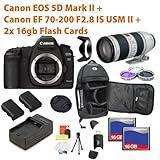 Canon EOS 5D Mark II 21.1MP Full Frame CMOS Digital SLR Camera with EF 70-2 ....