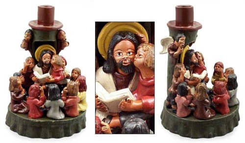 Ceramic candleholder Divine Teacher