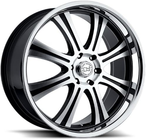 BLACK RHINO SABI 20x90 6/140 ET20 GLOSS BLACK MACH FACE SSL LIP