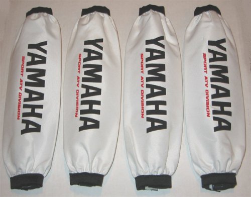 ATV Quad Shock Covers Yamaha YFM Grizzly Weiß