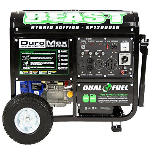 DuroMax XP12000EH Beast Hybrid Edition Dual Fuel Portable Generator