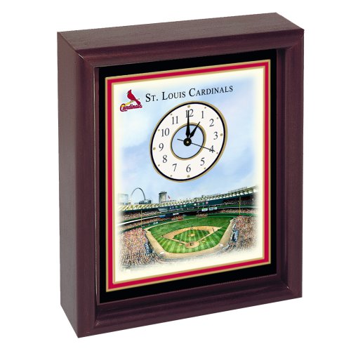 St. Louis Cardinals Busch Stadium Colorprint Desk Clock