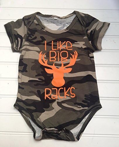 I Like Big Racks Deer Onesie, Baby Boy Onesie, Hunting Onesie