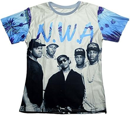 Men's Women 3D T-shirt NWA Hip Hop Stars Tops Harajuku T shirts XL